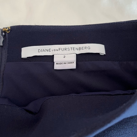 Diane Von Furstenberg Navy Pencil Skirt - Picture 3 of 5